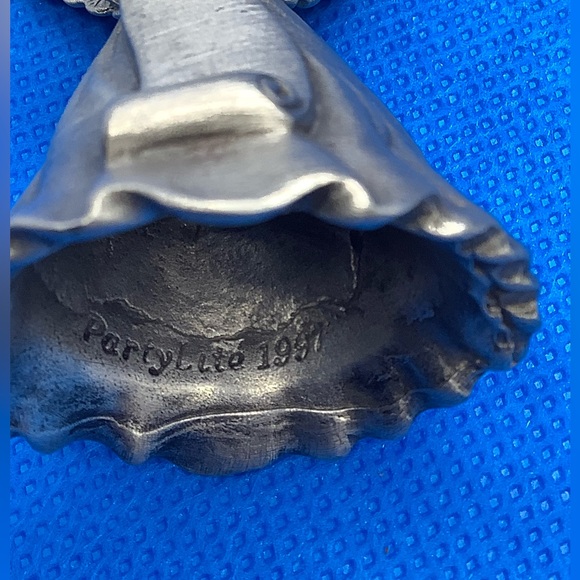 Vintage 1997 Party Lite Pewter Angel Candle Snuffer - Picture 7 of 9